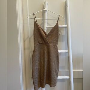 Gold bodycon dress